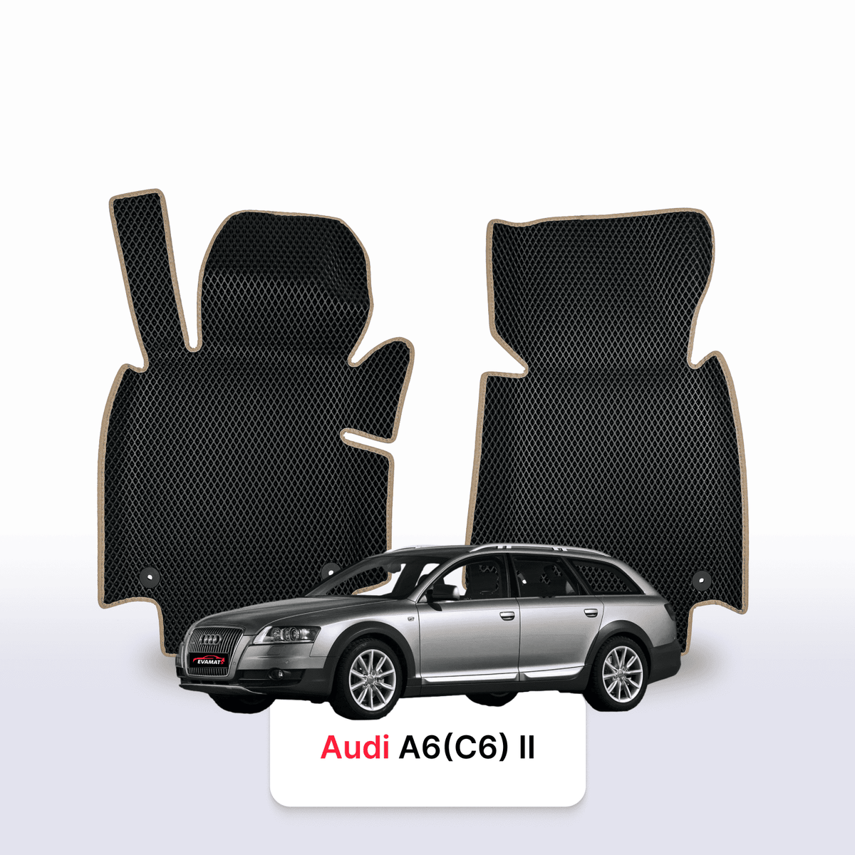 Car mats EVA for Audi A6 Allroad(C6) 2 gen 2006-2011 year STATION WAGON