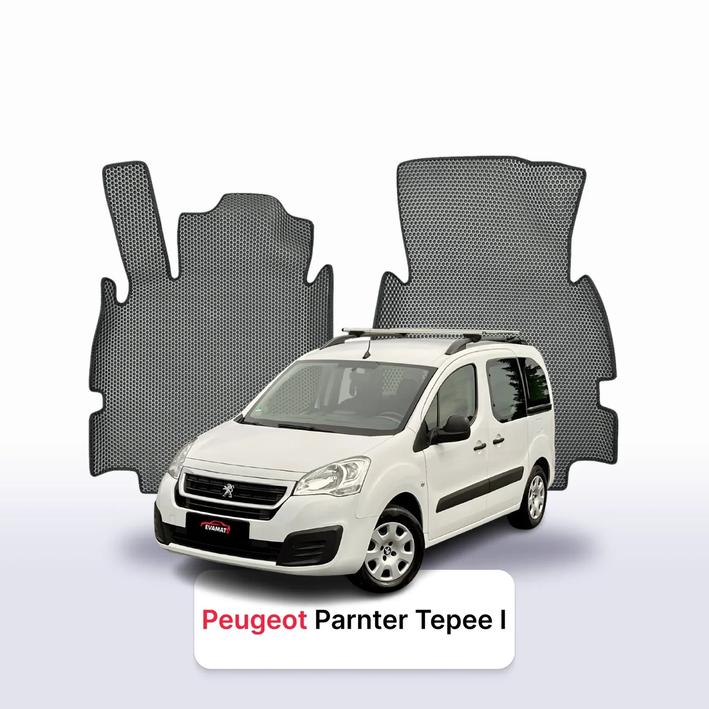 Car mats EVA for Peugeot Partner Tepee 2 gen 2008-2018 year STATION WAGONVAN