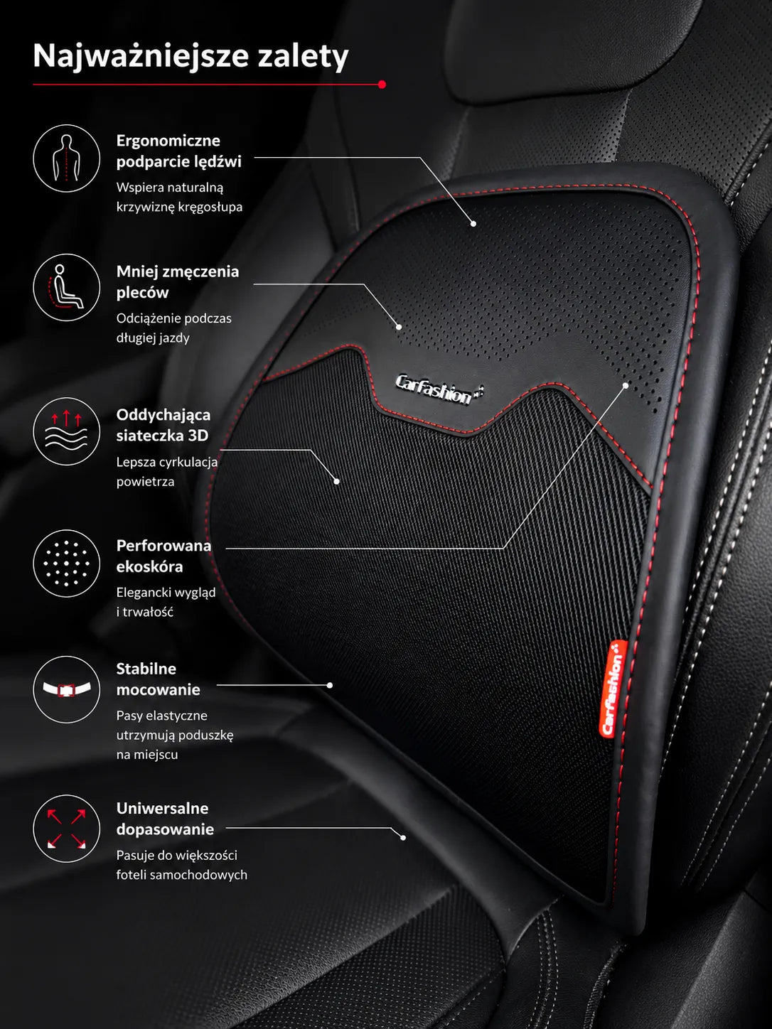 Car Lumbar Support Cushion - image 3