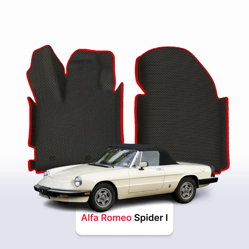 Car mats EVA for Alfa Romeo Spider 1 gen 1966-1994 year CABRIO