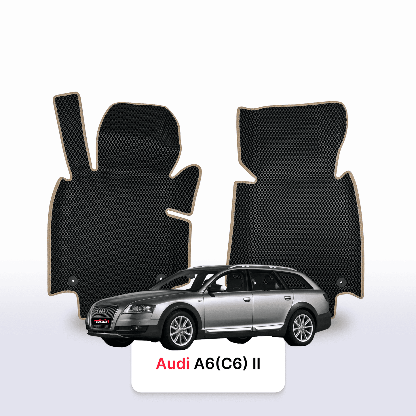 Car mats EVA for Audi A6 Allroad(C6) 2 gen 2006-2011 year STATION WAGON
