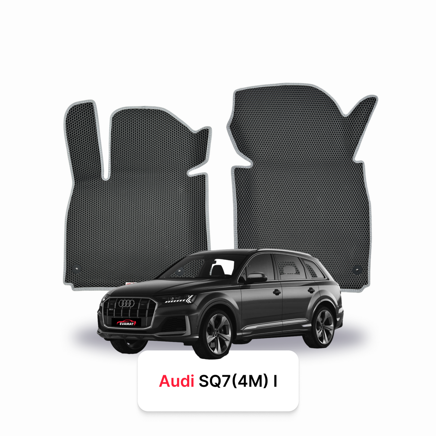 Car mats EVA for Audi SQ7 (4M) 1 gen 2016-2027 year SUV 7 seater