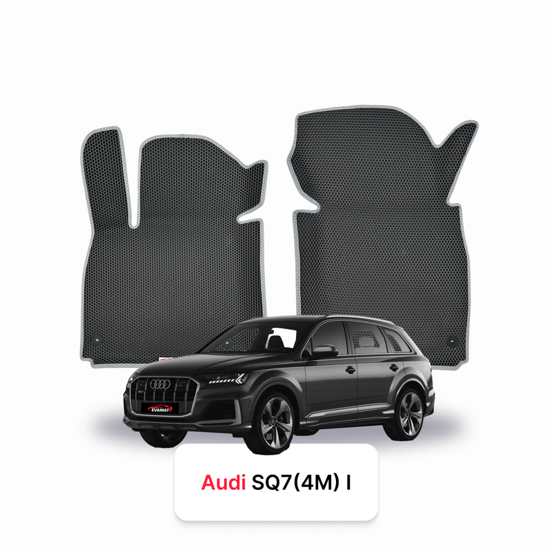 Car mats EVA for Audi SQ7 (4M) 1 gen 2016-2027 year SUV 7 seater