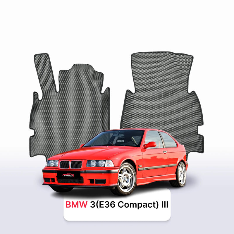 Car mats EVA for BMW 3(E36 Compact) 3 gen 1993-2000 year HATCHBACK 3 door