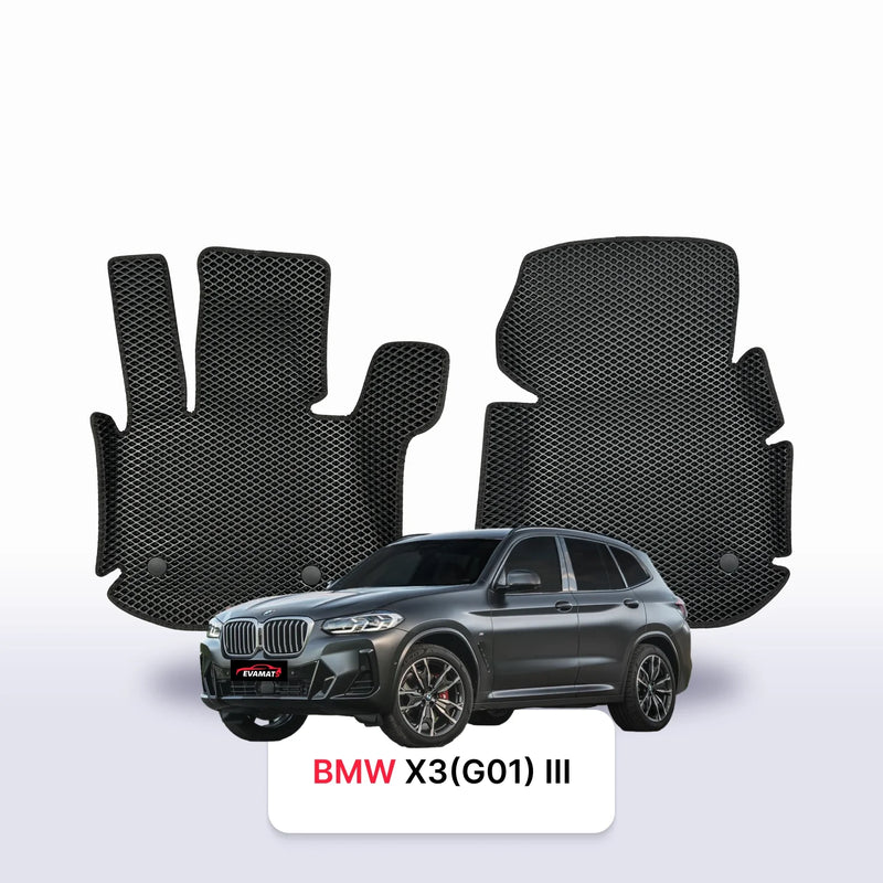 Car mats EVA for BMW X3 (G01) 3 gen 2017-2024 year SUV