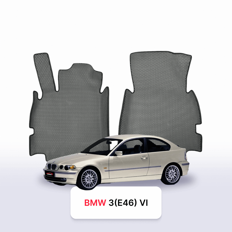 Car mats EVA for BMW 3(E46) 4 gen 2001-2007 year COMPACT HATCHBACK 3 door