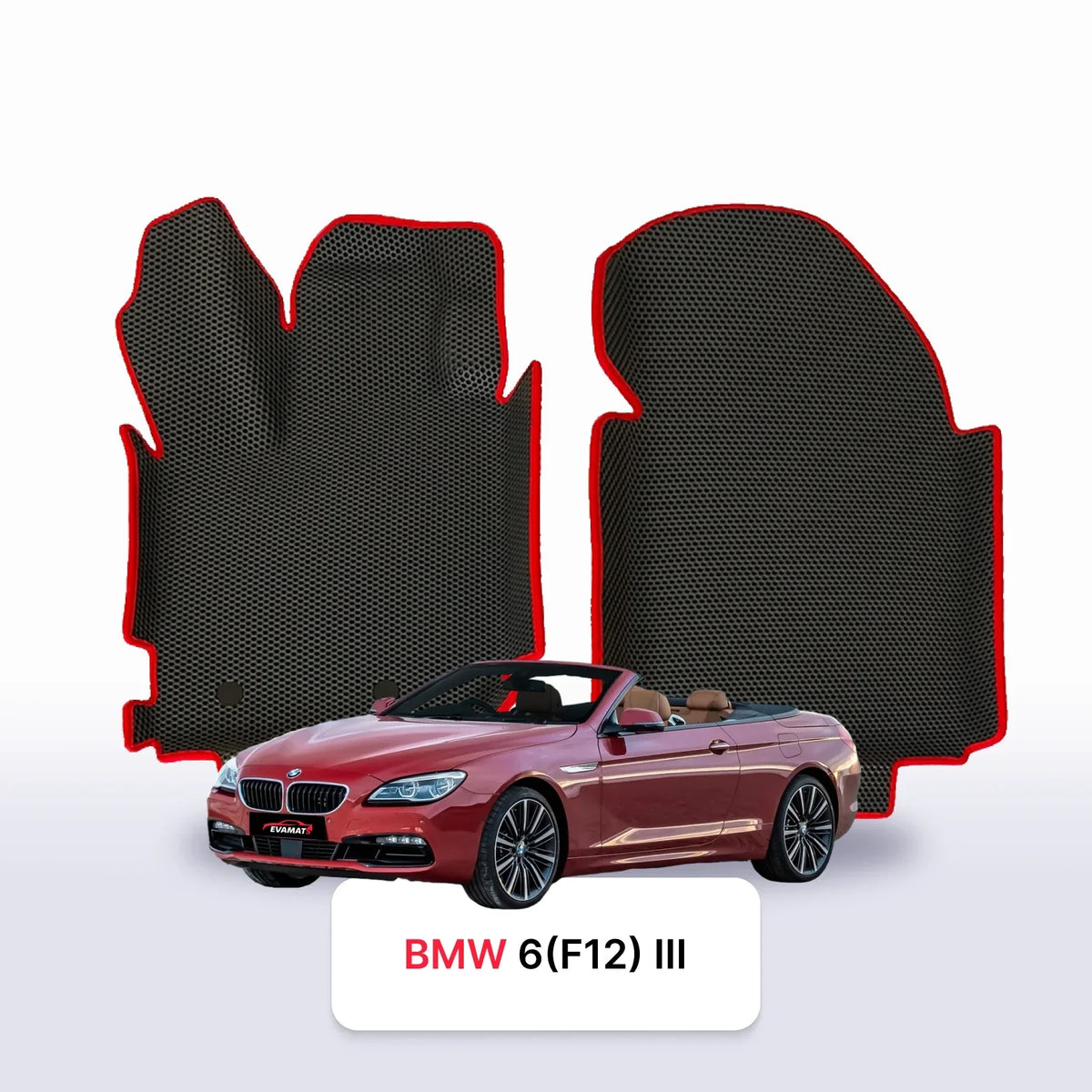 Car mats EVA for BMW 6 (F12) 3 gen 2011-2019 year CABRIO