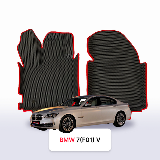 Car mats EVA for BMW 7 (F01) 5 gen 2008-2015 year SEDAN + EVA heel pad