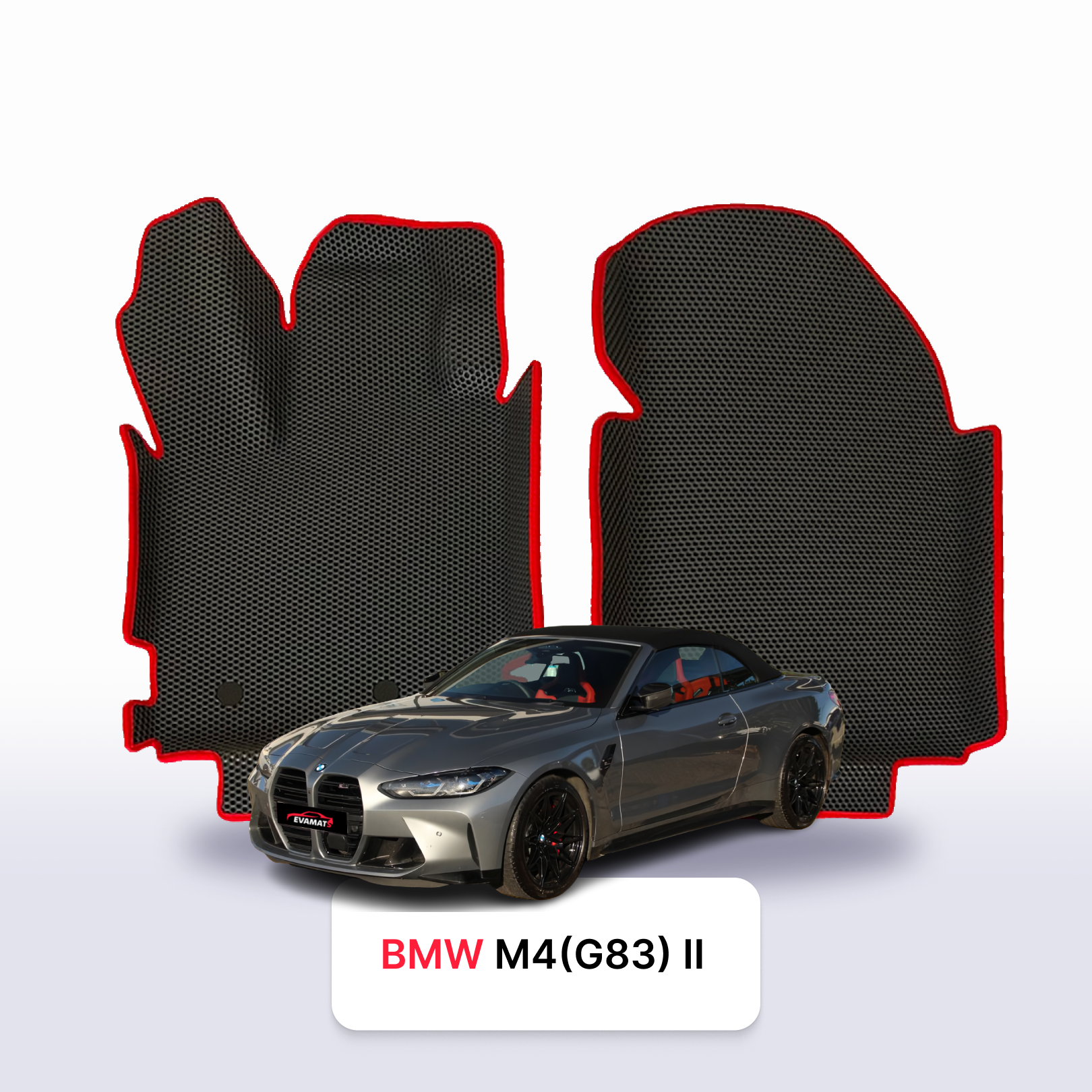 Car mats EVA for BMW M4(G83) 2 gen 2020-2024 year CABRIO