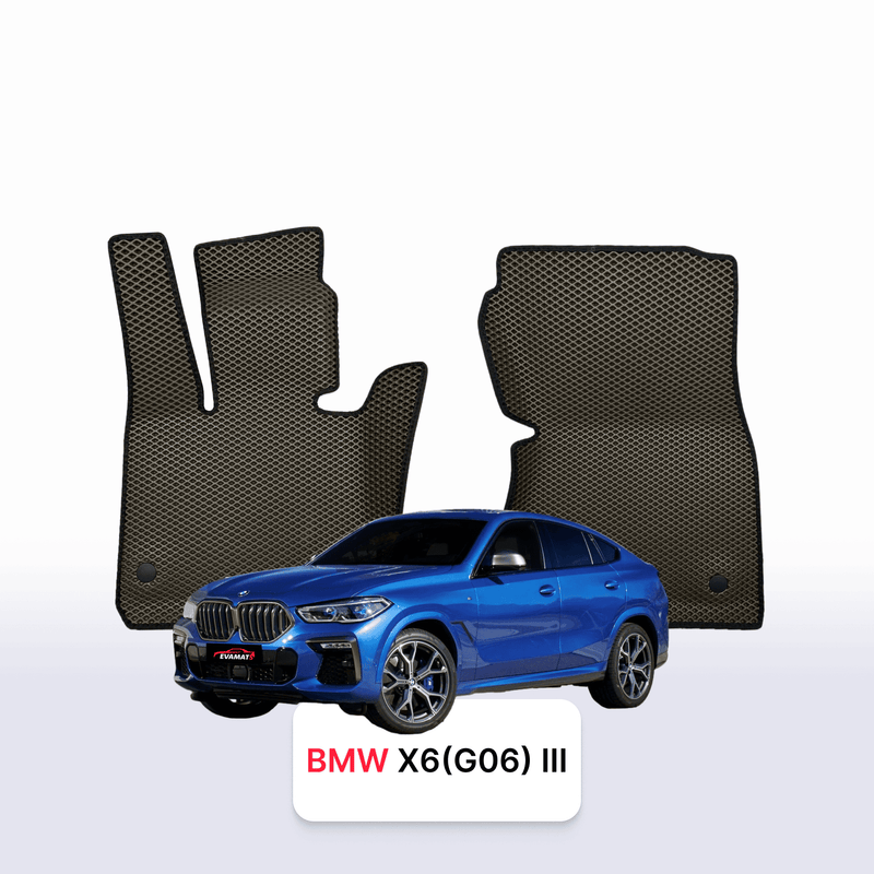 Car mats EVA for BMW X6 (G06) 3 gen 2019-2027 year SUV