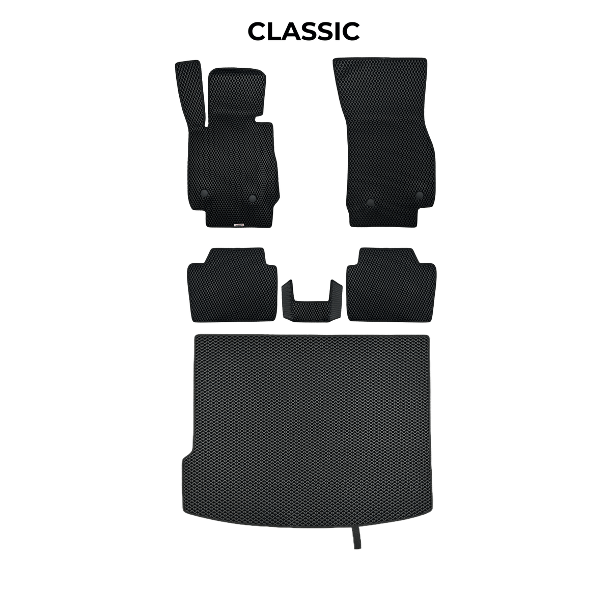 Car mats EVA for Volkswagen e-Golf 1 gen 2014-2020 year HATCHBACK 5 DOOR