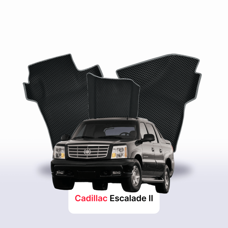 Car mats EVA for Cadillac Escalade 2 gen 2001-2006 year PICK-UP  double cabin