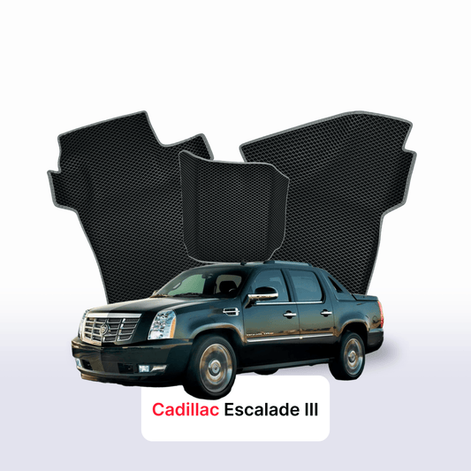 Car mats EVA for Cadillac Escalade 3 gen 2006-2014 year PICK-UP  double cabin