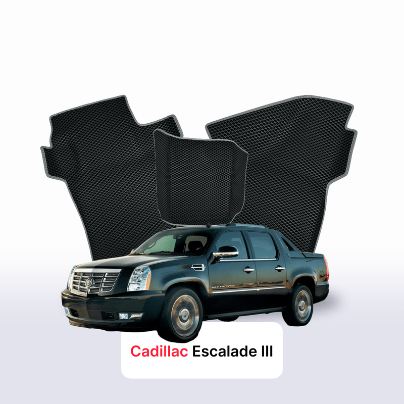 Car mats EVA for Cadillac Escalade 3 gen 2006-2014 year PICK-UP  double cabin
