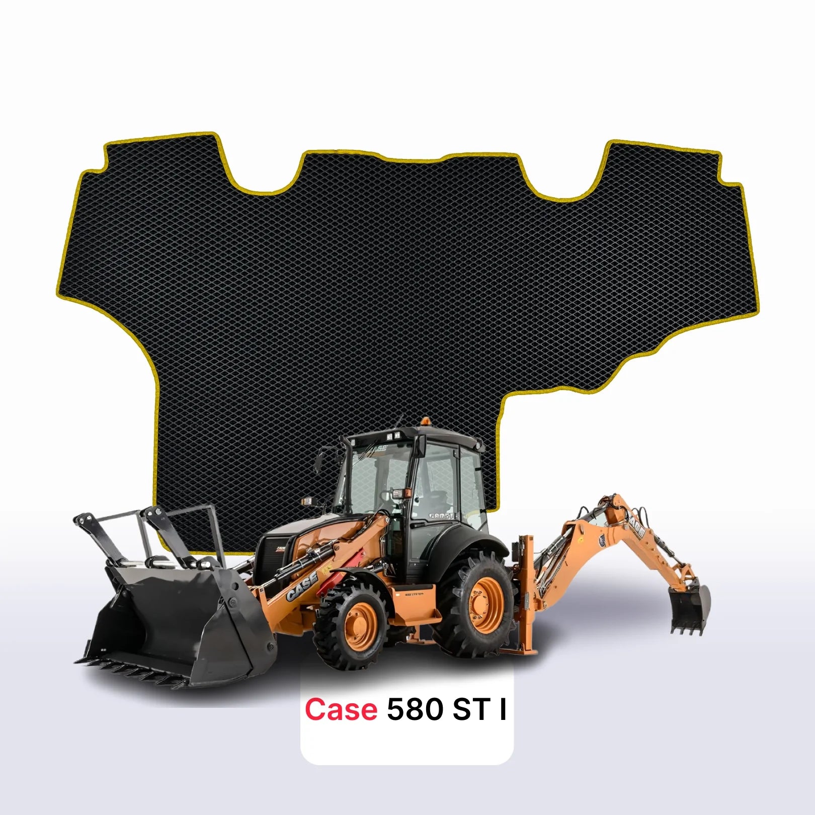 Car mats EVA for Case 580 st 1 gen 2012-2028 year DIGGER