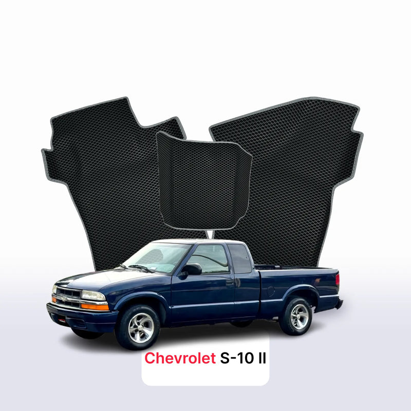 Car mats EVA for Chevrolet S-10 2 gen 1993-2004 year Pick-Up one-and-half cabin