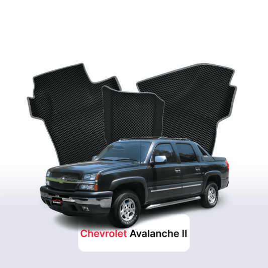 Car mats EVA for Chevrolet Avalanche 2 gen 2006-2013 year PICK-UP double cabin