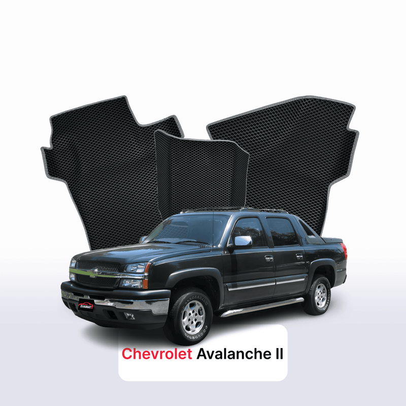 Car mats EVA for Chevrolet Avalanche 2 gen 2006-2013 year PICK-UP double cabin