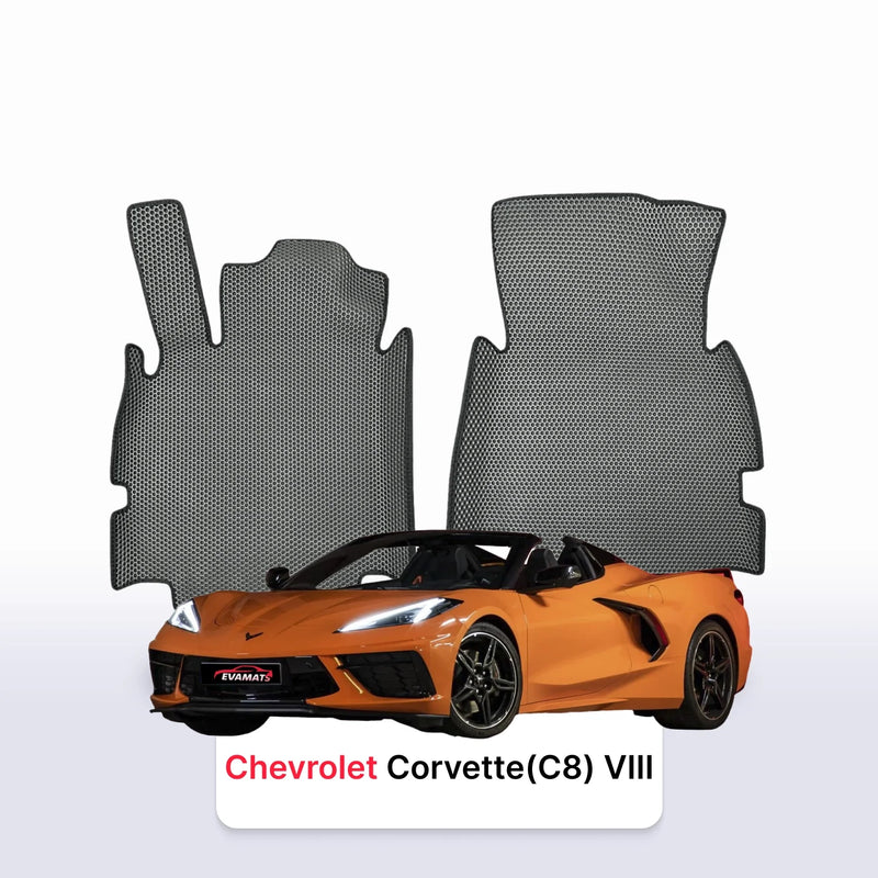 Car mats EVA for Chevrolet Corvette(C8) 8 gen 2020-2028 year CABRIO