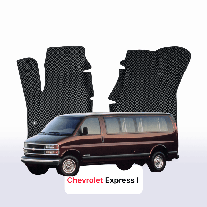 Car mats EVA for Chevrolet Express 1 gen 1995-2002 year MINIVAN