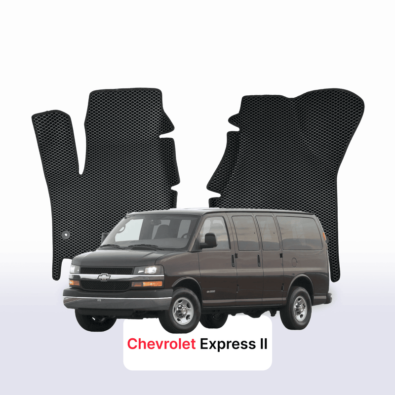 Car mats EVA for Chevrolet Express 2 gen 2002-2025 year MINIVAN