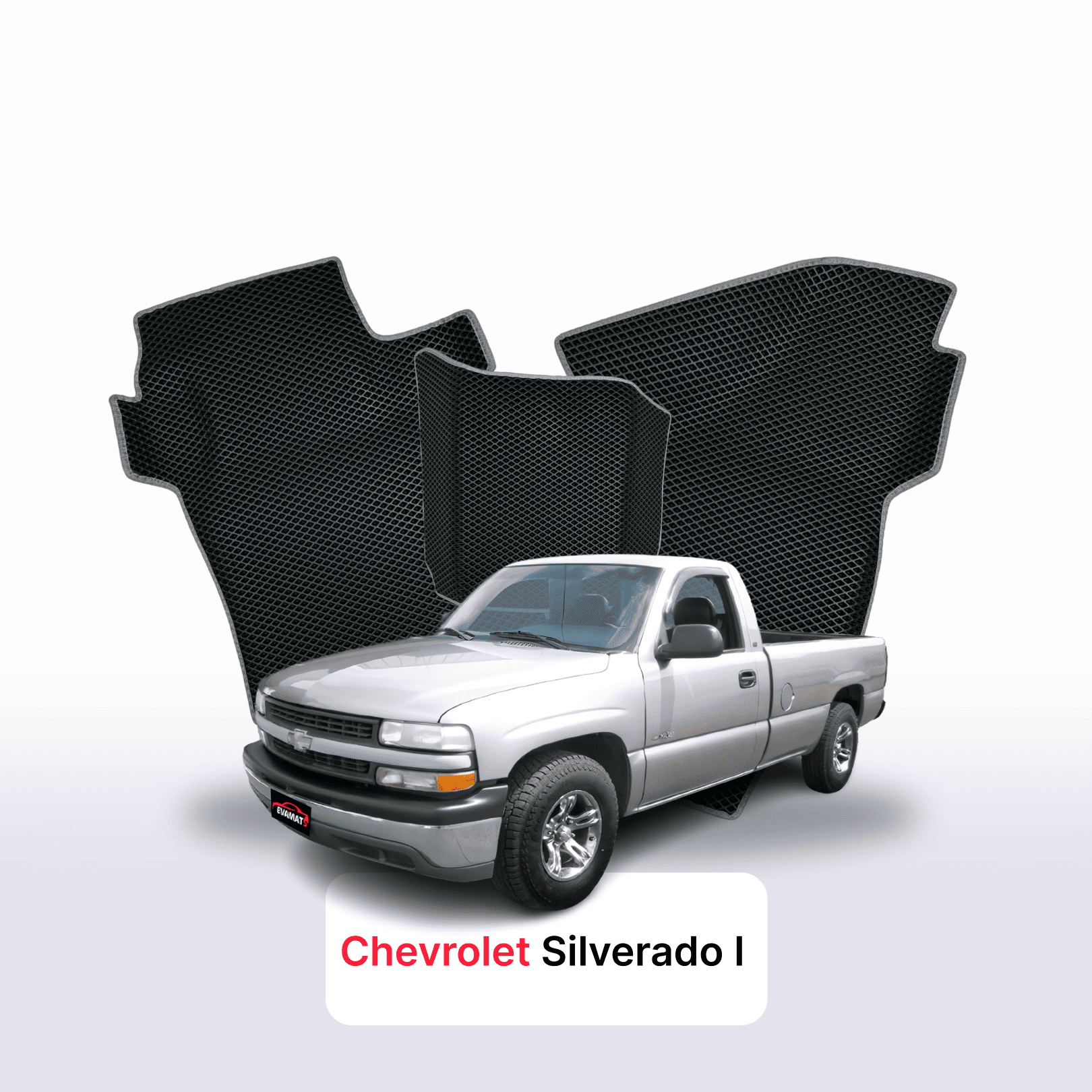 Car mats EVA for Chevrolet Silverado(GMT800) 1 gen 1998-2007 year PICK-UP single cabin