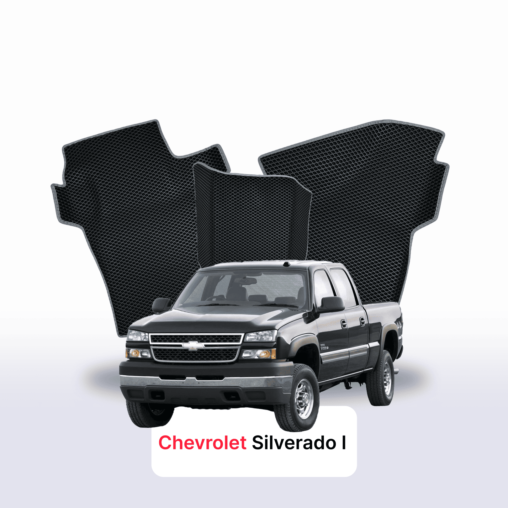 Car mats EVA for Chevrolet Silverado(GMT800) 1 gen 1998-2007 year PICK-UP double cabin