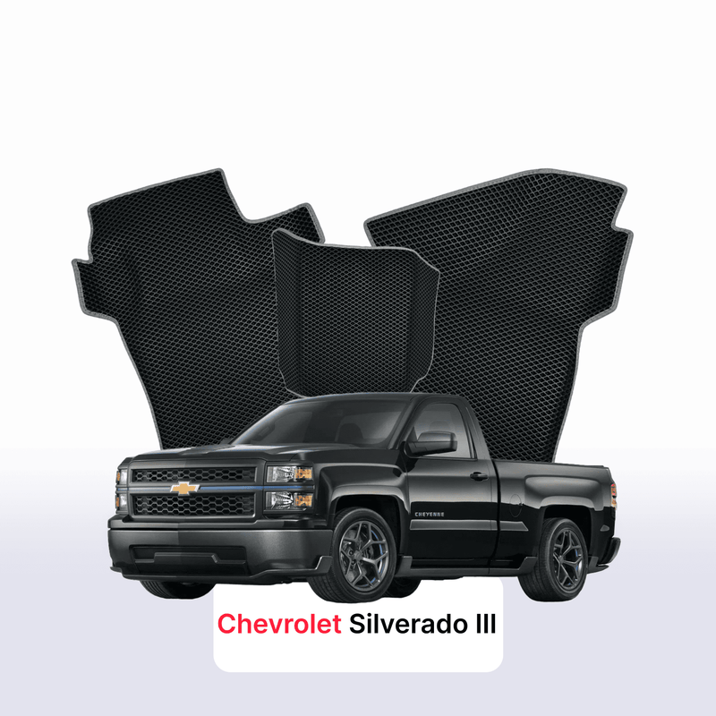 Car mats EVA for Chevrolet Silverado(GMTK2XX) 3 gen 2013-2019 year PICK-UP single cabin