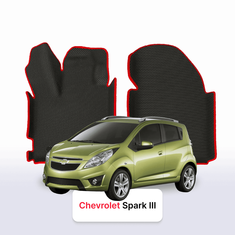 Car mats EVA for Chevrolet Spark 3 gen 2009-2016 year HATCHBACK 5 door