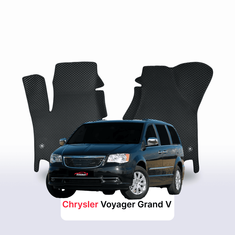 Car mats EVA for Chrysler Voyager Grand 5 gen 2007-2016 year MINIVAN