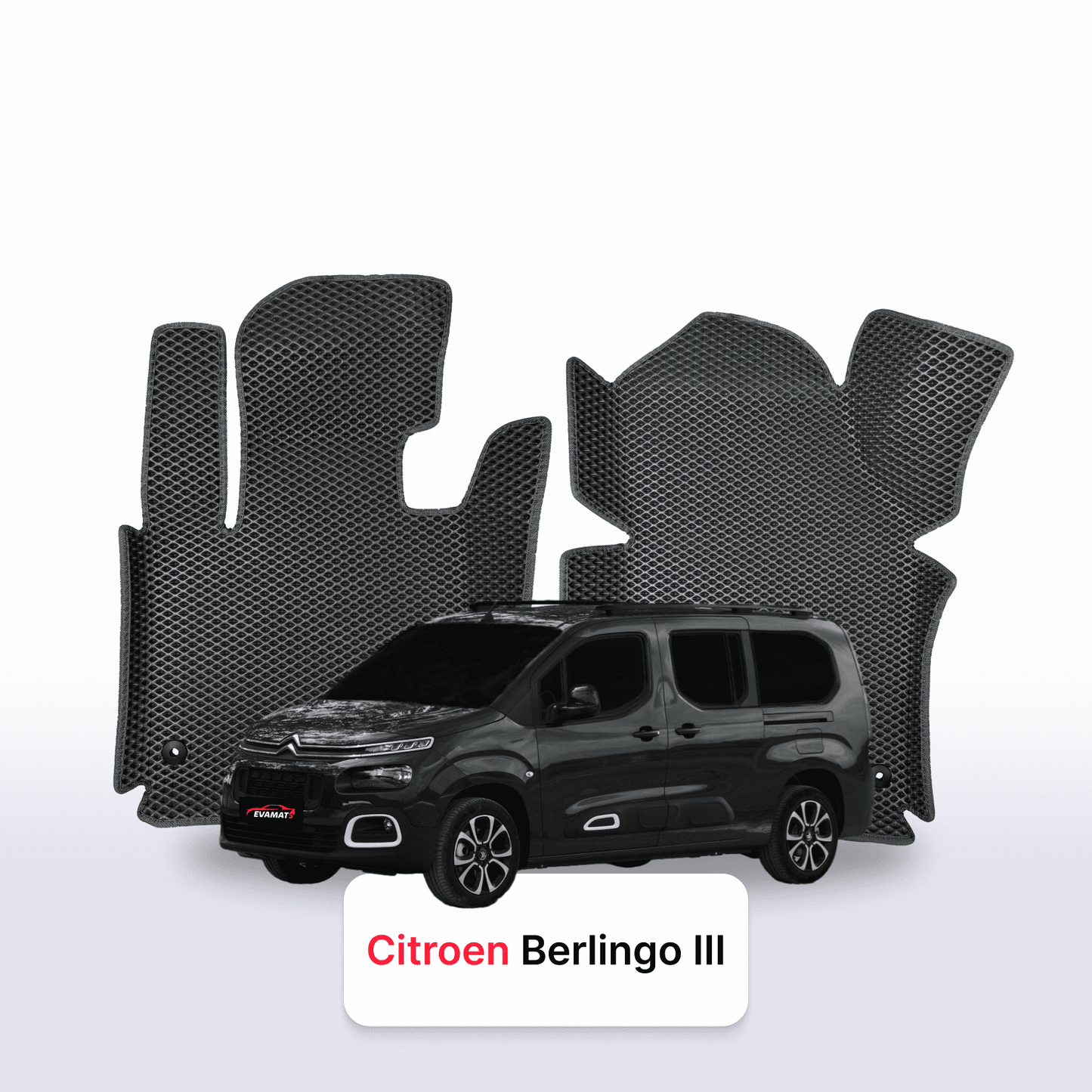 Car mats EVA for Citroen Berlingo 3 gen 2018-2028 year MINIVAN LONG