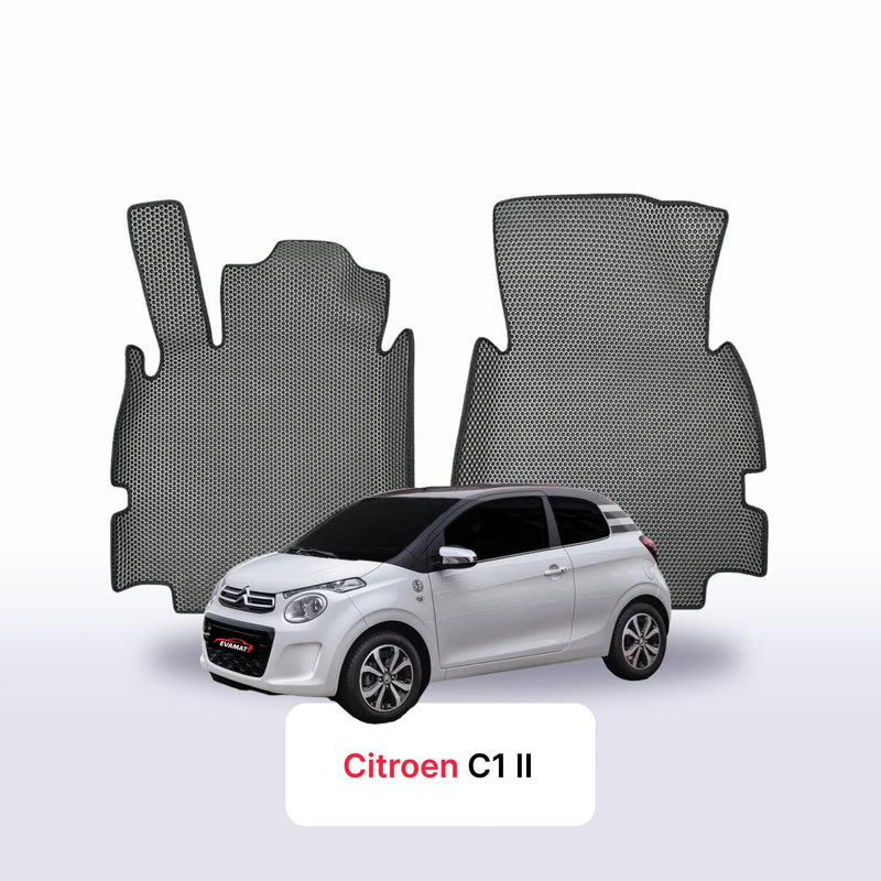 Car mats EVA for Citroen C1 2 gen 2014-2022 year HATCHBACK 3 door