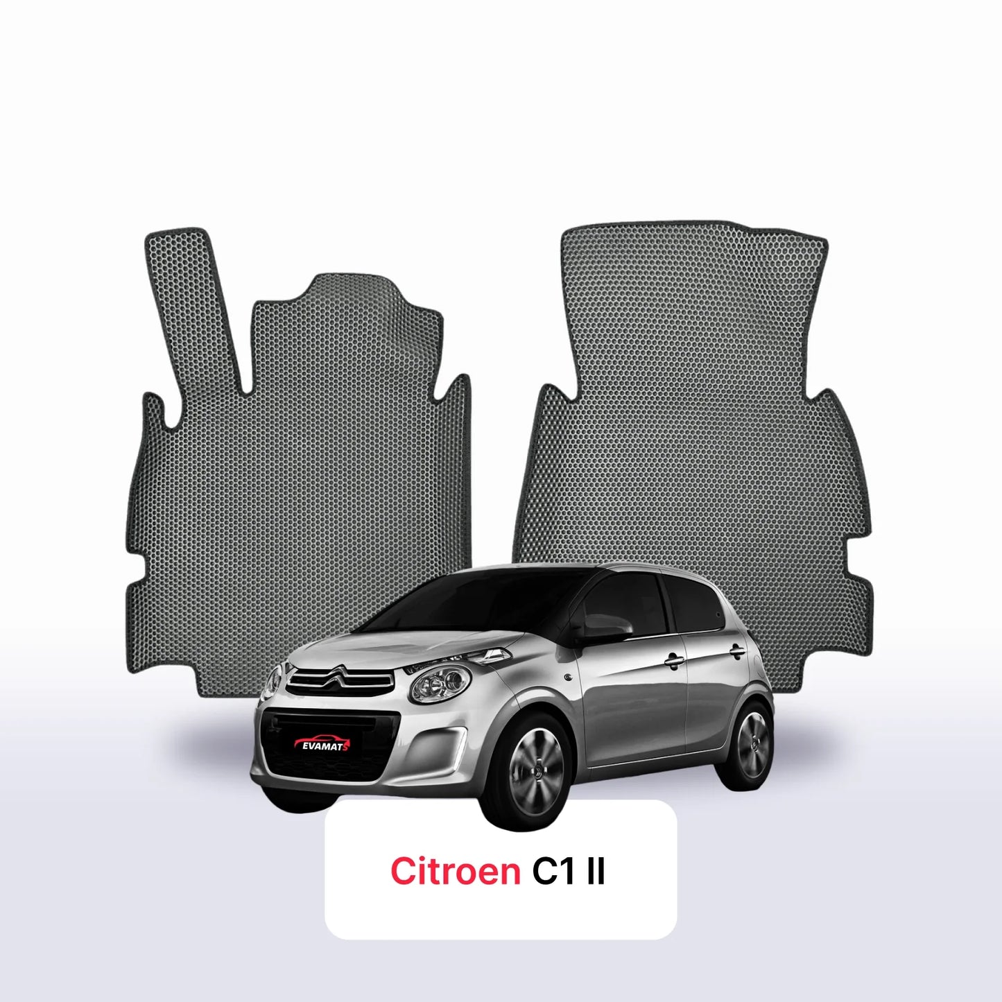 Car mats EVA for Citroen C1 2 gen 2014-2022 year HATCHBACK 5 door