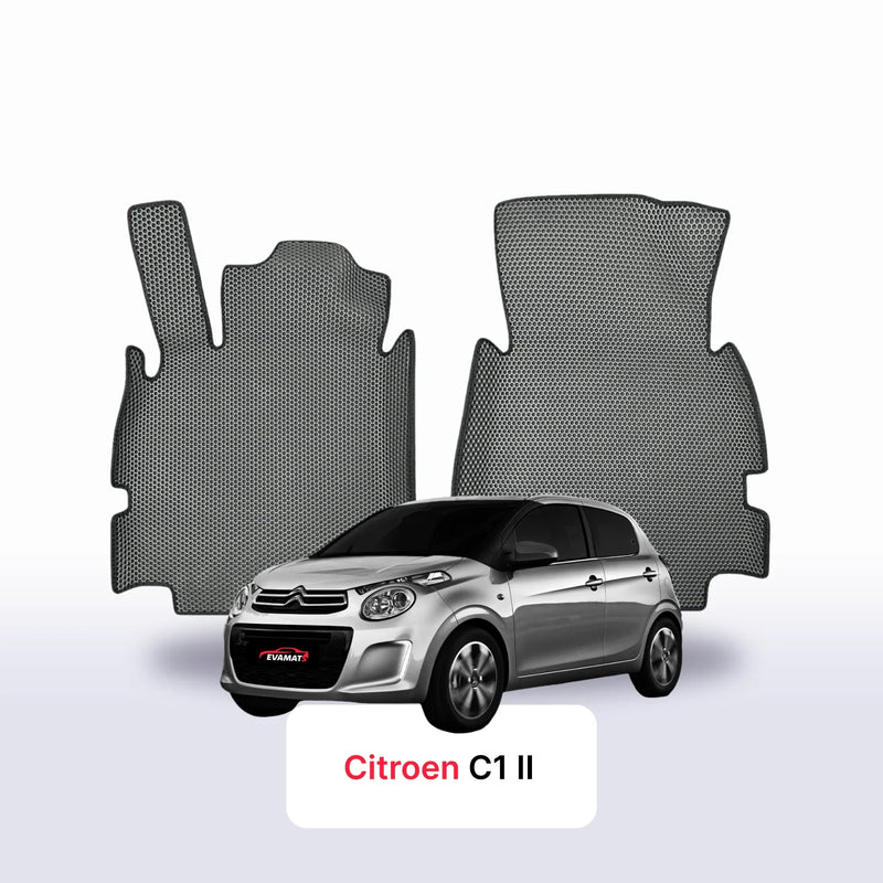 Car mats EVA for Citroen C1 2 gen 2014-2022 year HATCHBACK 5 door
