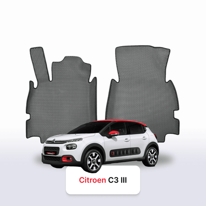 Car mats EVA for Citroen C3 3 gen 2016-2024 year HATCHBACK 5 door