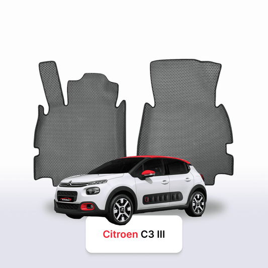 Car mats EVA for Citroen C3 3 gen 2016-2024 year HATCHBACK 5 door