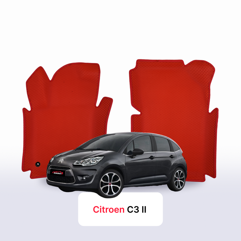 Car mats EVA for Citroen C3 2 gen 2009-2016 year HATCHBACK 5 door