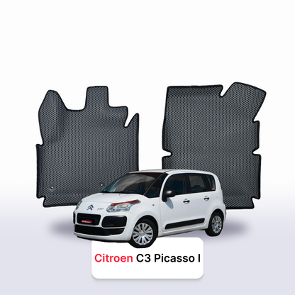 Car mats EVA for Citroen C3 Picasso 1 gen 2009-2017 year MINIVAN