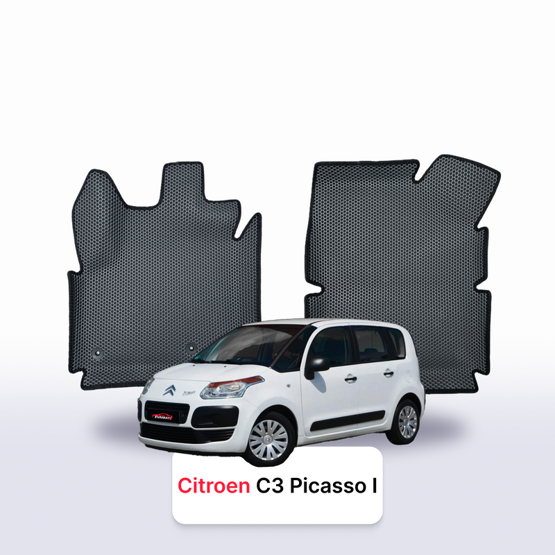 Car mats EVA for Citroen C3 Picasso 1 gen 2009-2017 year MINIVAN