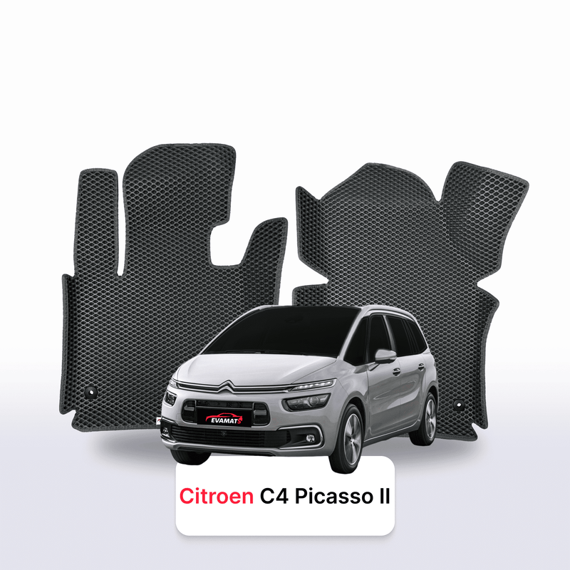 Car mats EVA for Citroen C4 Picasso 2 gen 2013-2018 year MINIVAN 7  seater