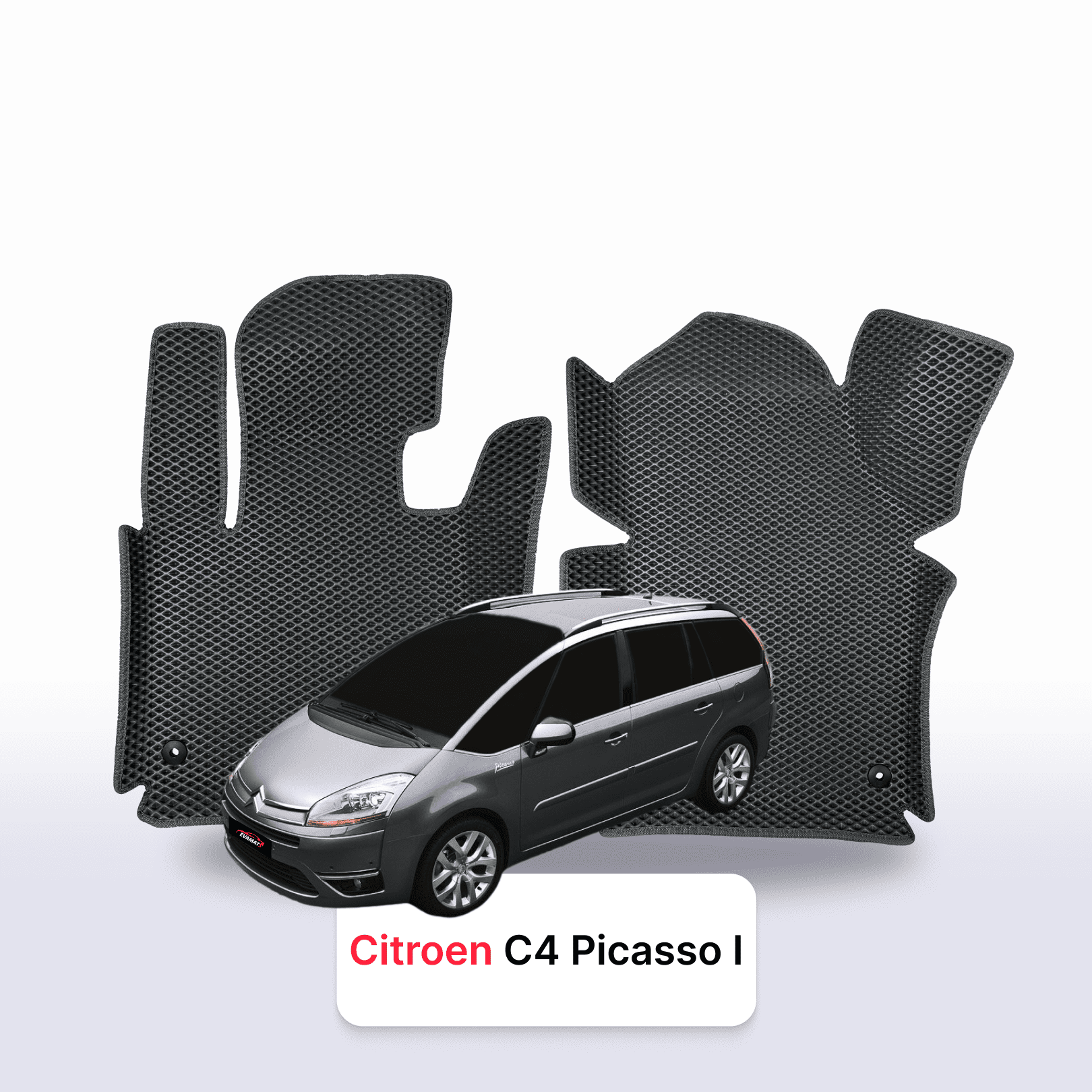 Car mats EVA for Citroen C4 Picasso 1 gen 2006-2013 year MINIVAN 7  seater