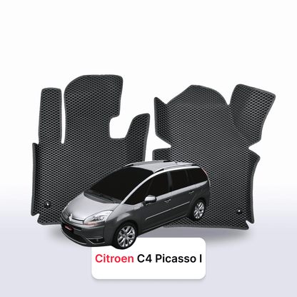 Car mats EVA for Citroen C4 Picasso 1 gen 2006-2013 year MINIVAN 7  seater