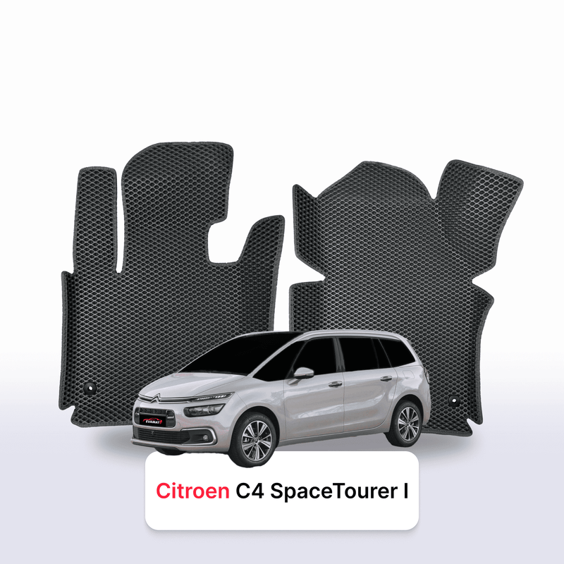 Car mats EVA for Citroen C4 SpaceTourer 1 gen 2018-2022 year MINIVAN 7  seater