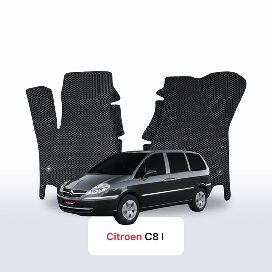 Car mats EVA for Citroen C8 1 gen 2002-2014 year MINIVAN 7  seater