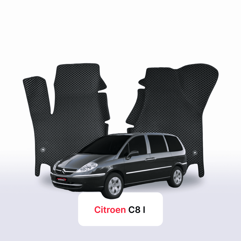Car mats EVA for Citroen C8 1 gen 2002-2014 year MINIVAN 7  seater