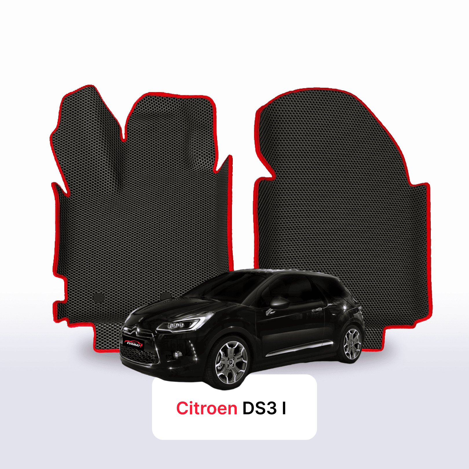 Car mats EVA for Citroen DS3 1 gen 2008-2016 year HATCHBACK 3 door