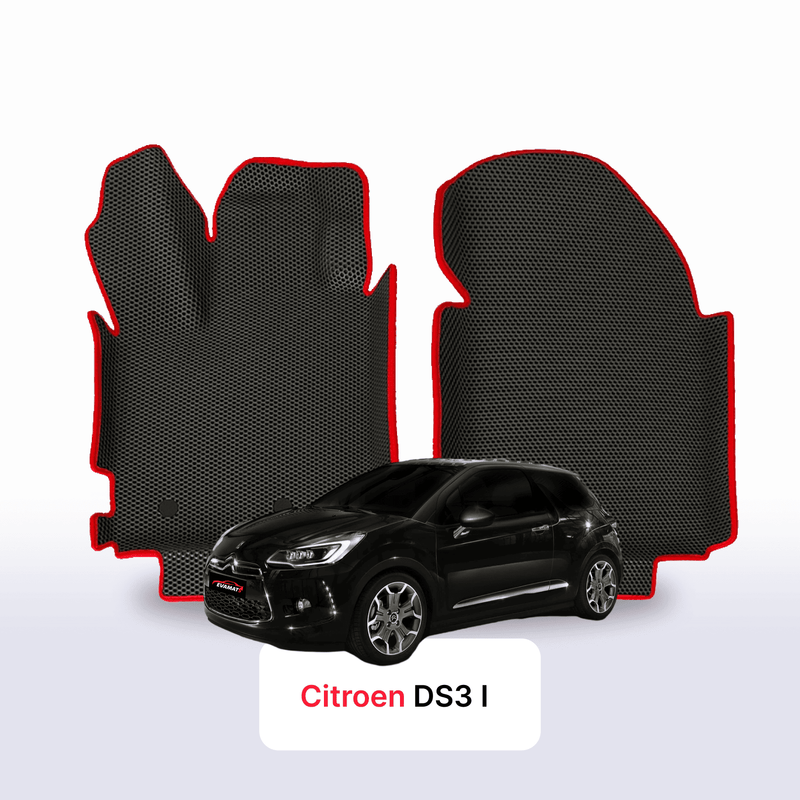 Car mats EVA for Citroen DS3 1 gen 2008-2016 year HATCHBACK 3 door