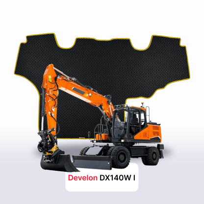 Car mats EVA for Develon DX140W 1 gen 2014-2028 year DIGGER
