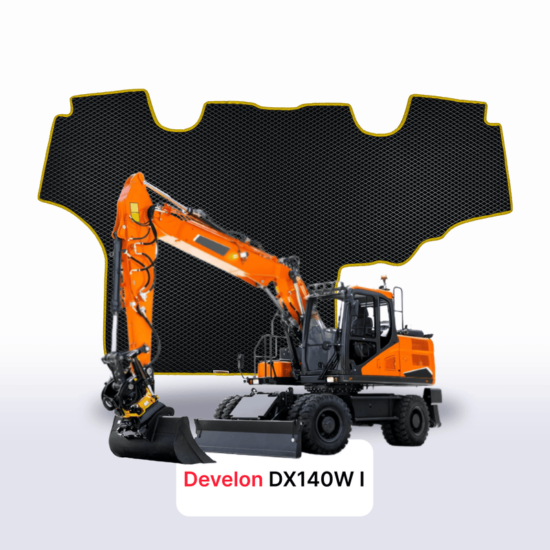 Car mats EVA for Develon DX140W 1 gen 2014-2028 year DIGGER