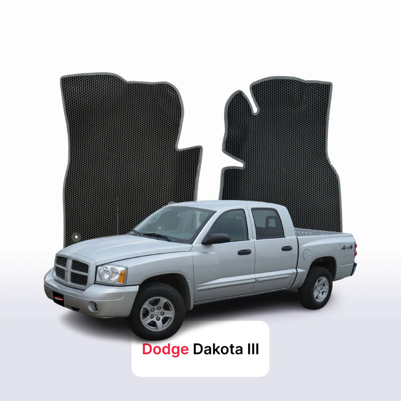 Car mats EVA for Dodge Dakota 3 gen 2004-2011 year Pick-Up double cabin